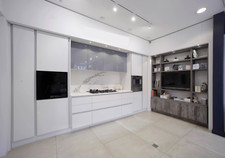 RRP £14,541, Kesseler Handleless Ex Display Kitchen, Media Unit, Siemens Hob