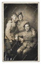 WW1 photo Royal Scots Fusiliers soldiers, Balmoral bonnets, prob Gallipoli link
