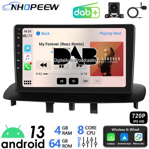 Dab 64gb carplay android 13 - 4+64gb,