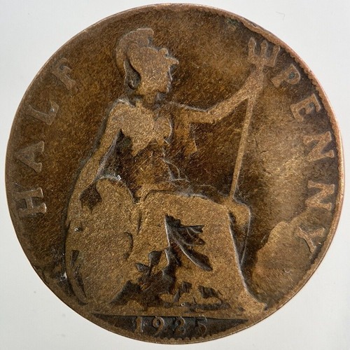 1925 george half penny - george, half-penny