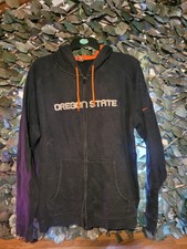 Oregan State Beavers Black Full Zip Hoodie Sweater Jacket Beavers Nike Team XL 