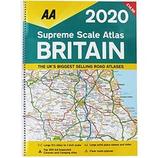 Supreme Scale Atlas Britain 2020 Spiral Bound (AA Road Atlas... by AA Publishing