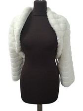 Bianco Evento Faux Fur Shrug