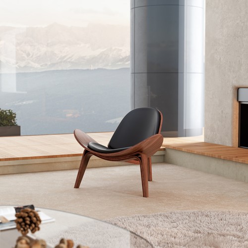 Hans wegner style mid century - wegner,