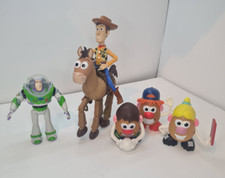 Toy Story Toy Figures Bundle 6 Piece Lot Woody Buzz Bullseye Potato Head