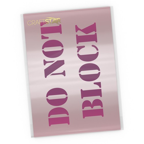 Not block stencil - do,