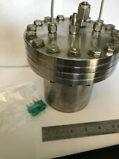 FC100 High Vacuum Flange SS 20 hole 2xThermal Detection Probes 1/4" central tube