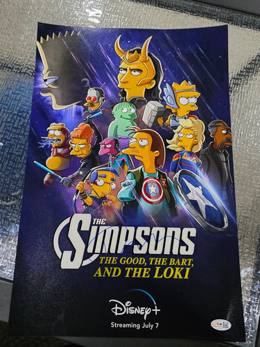 Tom hiddleston signed simpsons - tom,
