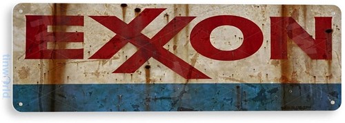 Exxon sign oil - sign,, gas