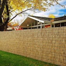 1.8M x 4M Natural Bamboo Peeled Reed Fence Screening Roll Fencing Panel Garden