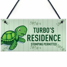 Tortoise Sign Personalised