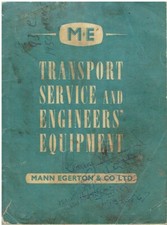 MANN EGERTON CAR/TRUCK SERVICING & ENGINEERING  EQUIPMENT 1954 PRODUCT CATALOGUE