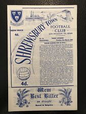 31.3.1964. Shrewsbury Town v
