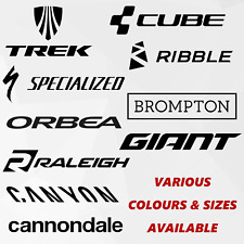 3 x Mountain Bike Vinyl Stickers/Decals OF YOUR CHOICE Trek Specialized Canyon