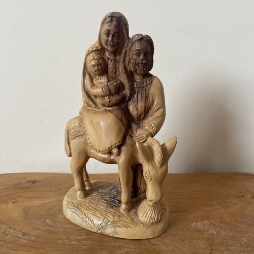 Hand carved wooden nativity - carved,
