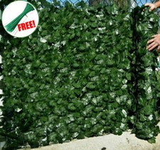 3-9M Artificial Hedge Roll Fake Ivy Leaf Garden Fence Privacy Screen Wall Panel