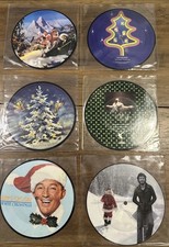 6 CHRISTMAS VINYL RECORDS PICTURE DISCS