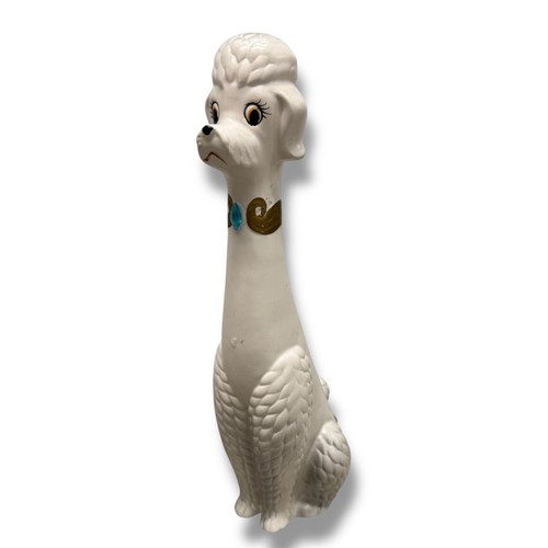 Vtg 50s poodle - vtg, white