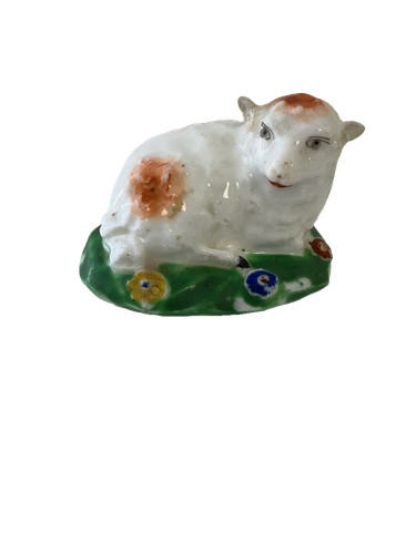 Derby porcelain sheep figure - porcelain,