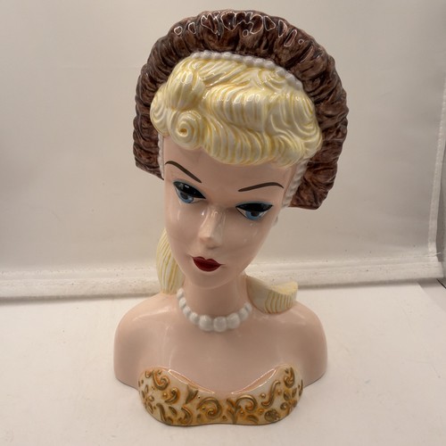 Lady head vase - head, barbie
