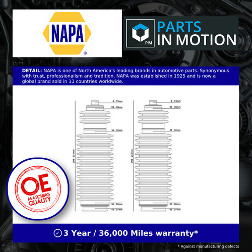 Steering rack boot fits honda - steering,