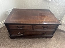 Vintage Mahogany TV / Video Cabinet – Drop-Front Media Unit