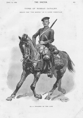 Russian cavalry dragoon by - russian,
