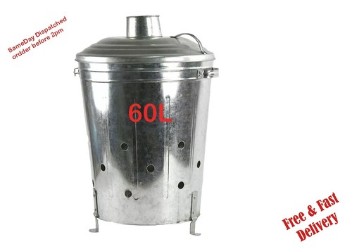 60litre 60l galvanised - 60l, metal
