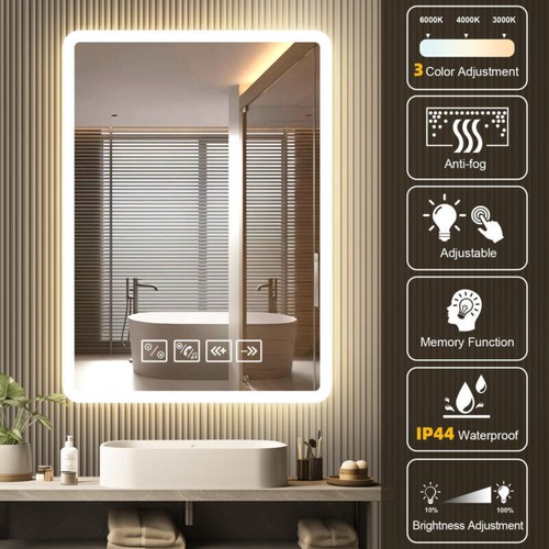 Bathroom led mirror with - bathroom,
