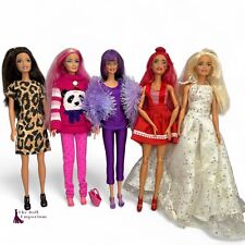 Barbie Hair Colour Dolls Bundle Including Pink Hairtastic Doll