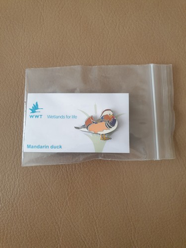 Wwt mandarin duck - enamel, pin