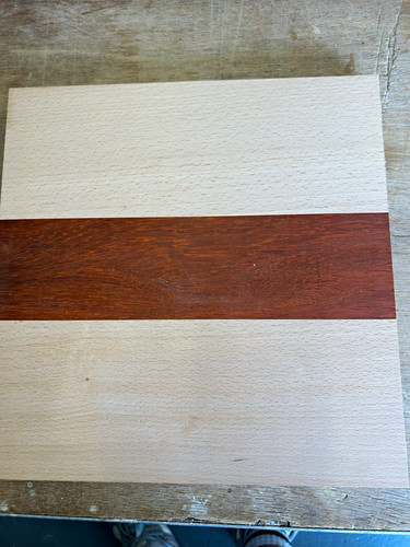 Beech and padauk wooden - padauk,
