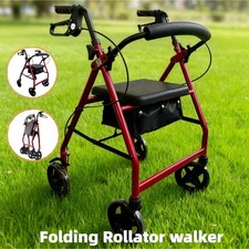 Folding Rollator Walker With 4