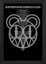 Lyric Radiohead Framed Wall