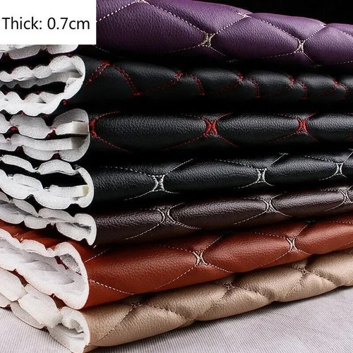 100x158cm faux leather - leather, quilted