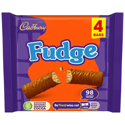 Cadbury fudge bar pack 88g - bar,