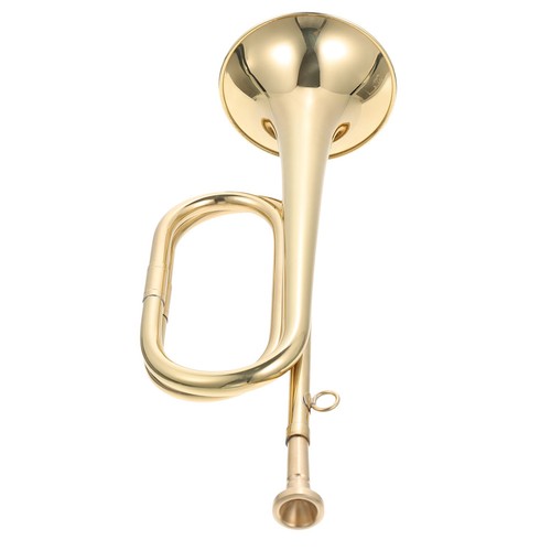 Copper trumpet bugle - trumpet, golden