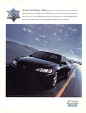 1998 Honda Accord EX V-6 Coupe Claiming Fashion As Theirs Vtg Magazine Print Ad