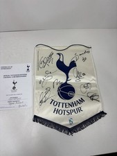 Tottenham Hotspur Signed Pennant With Coa 