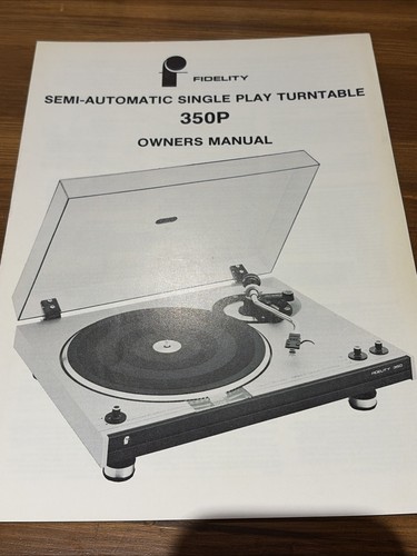 Fidelity 350p turntable record - fidelity,