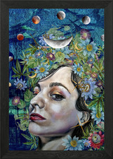 Midwinter Moon Queen Framed