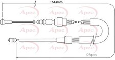 APEC Rear Brake Cable for