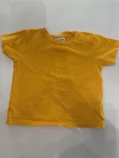 Dolce & Gabbana D&G Yellow Short Sleeve T-Shirt, Unisex Size 3 To 6 Months Baby