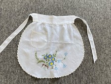 Vintage Linen Half Apron/Pinny