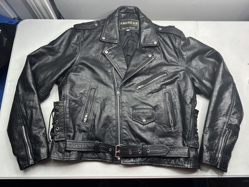 Vintage american top - american, leather