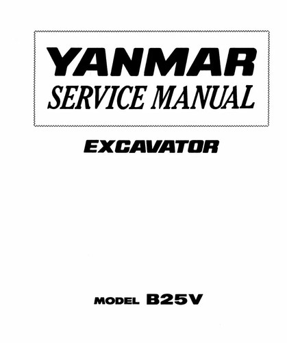 Yanmar mini excavators b25v - yanmar,