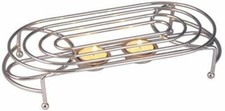 CHROME FOOD WARMER STAND WITH