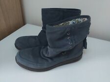 HOTTER PIXIE TEAL SUEDE LEATHER CUSHIONED LINED ANKLE BOOTS UK 3 STD