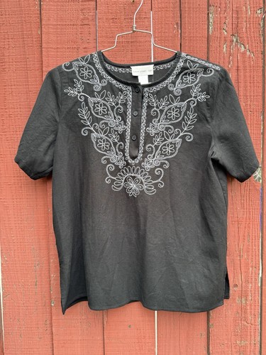 Susan graver black embroidered - susan,