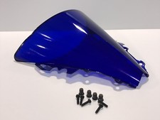 Yamaha YZF R6 Double Bubble Screen Blue Free Fixings In Stock 